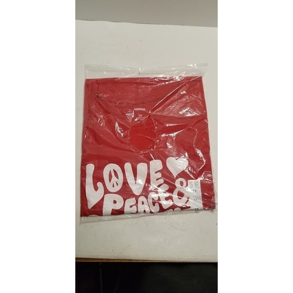 Women's~BRAND NEW~Plus Size~Sonoma~Patriotic~Tee~Red, White, and Blue~1X - Picture 3 of 3